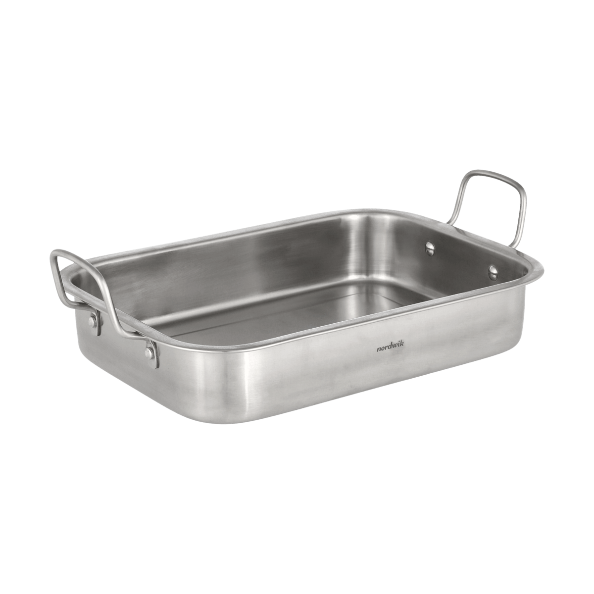 Nordwik oven dish with handles 38 cm | Scandinavian Design | Oven dishes | Silver-coloured