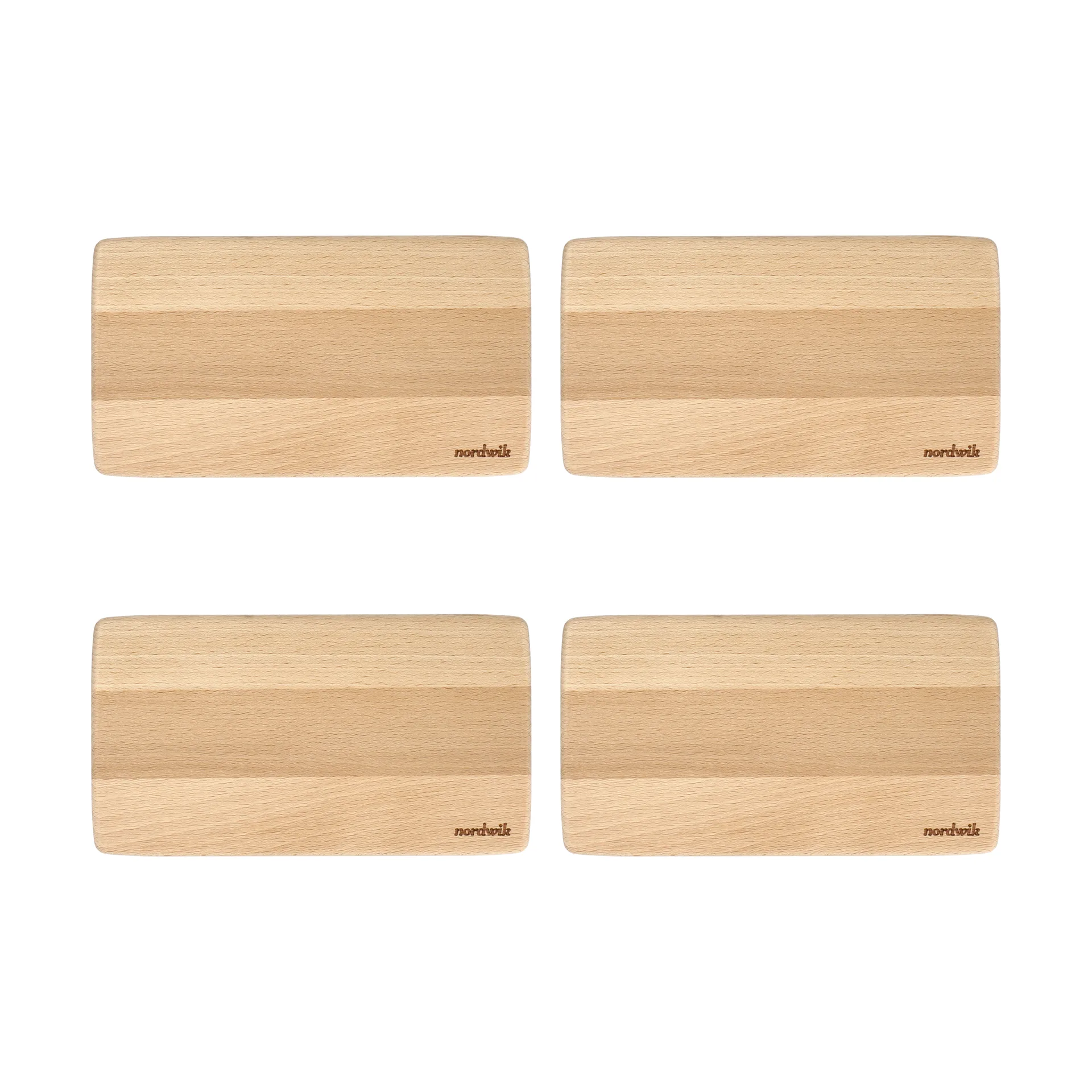 Nordwik sandwich tray beech 4-pack, 20x11x0.8cm Nordwik