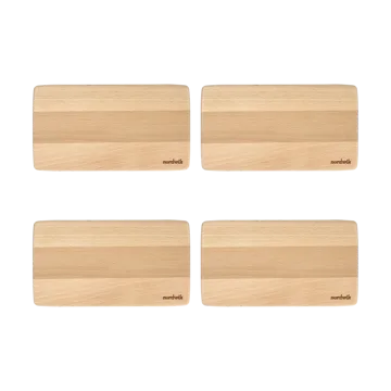 Nordwik sandwich tray beech 4-pack - 20x11x0.8cm - Nordwik