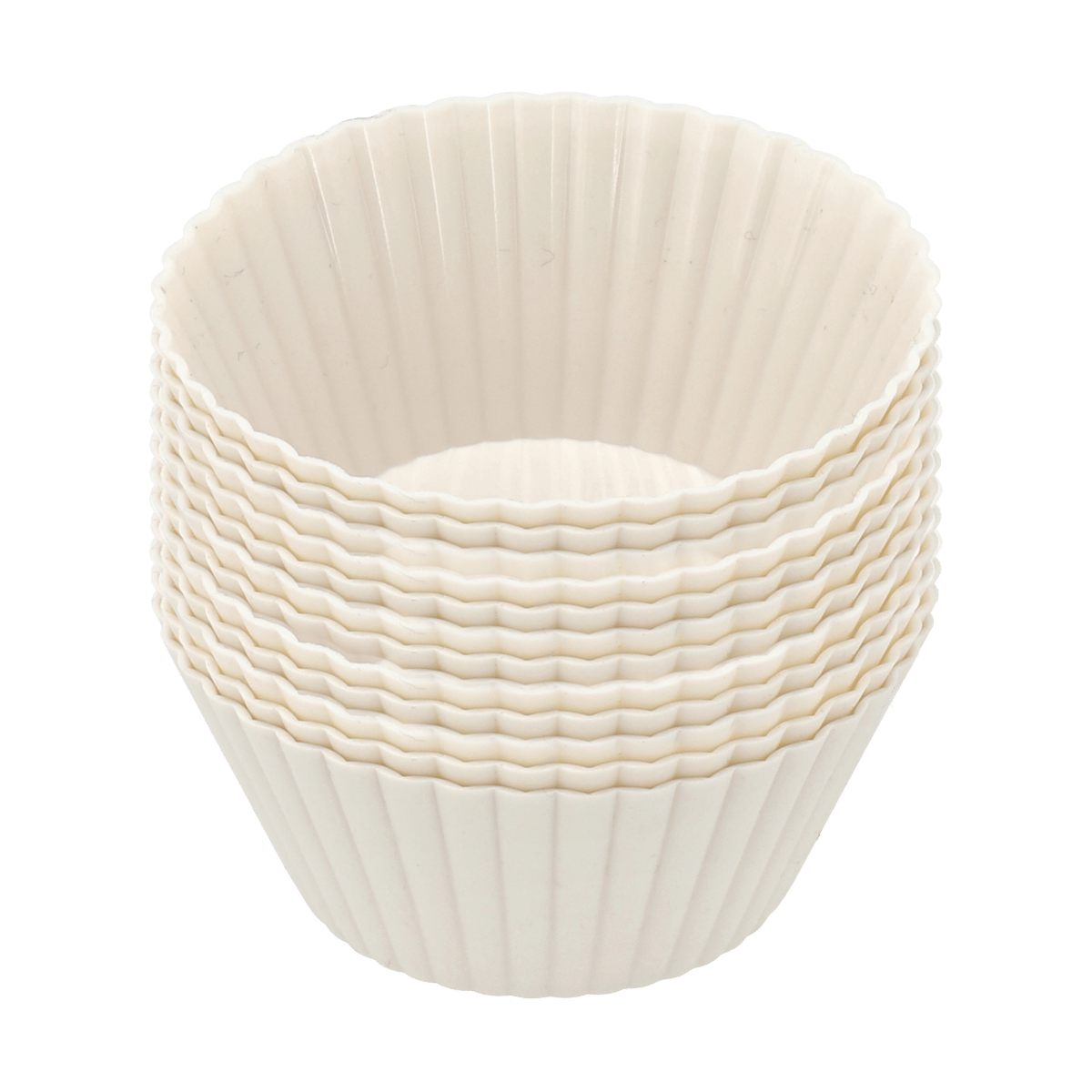 Nordwik silicone muffin molds 12-pack Cream | Scandinavian Design | Cookie/Biscuit cutters & cake tins | Beige