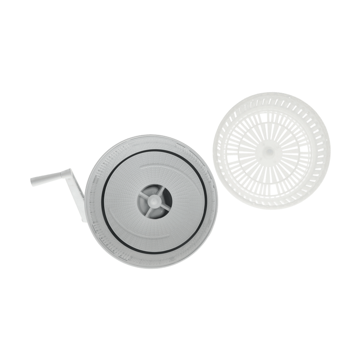 Potato peeler with crank & 2-in-1 salad spinner, White Nordwik
