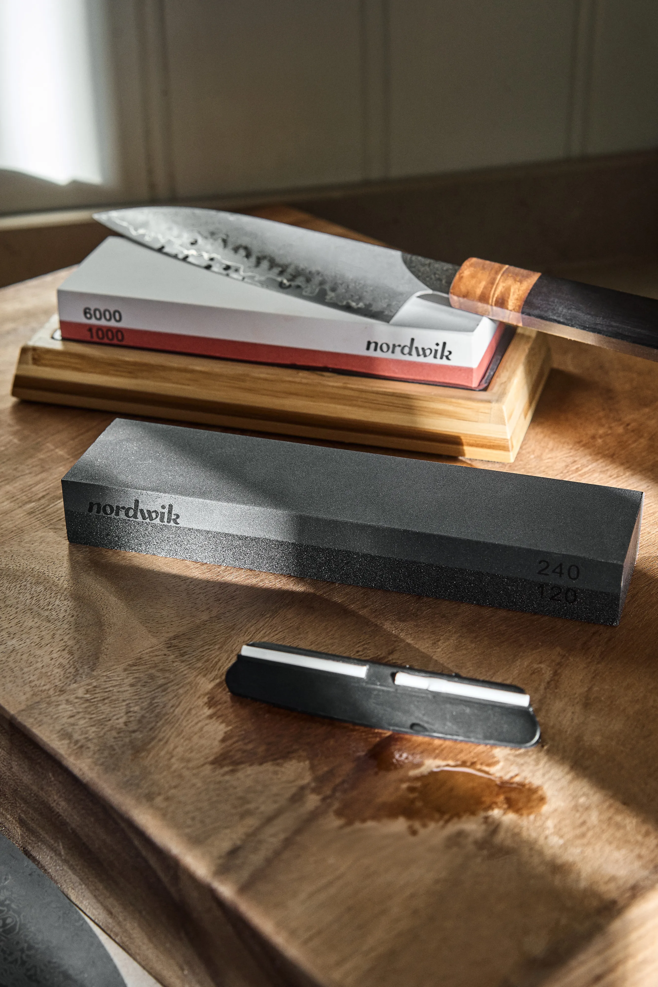 2-in-1 240 600 1000 3000 Grit Knife Sharpener Whet... - Grandado