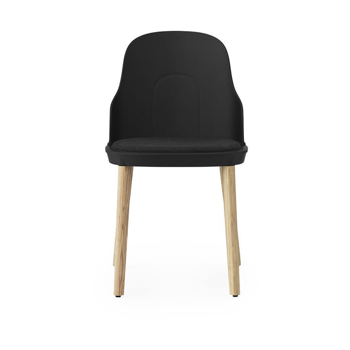 Allez chair with cushion and oak legs - Black - Normann Copenhagen