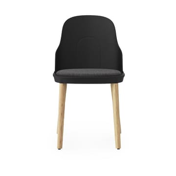 Allez chair with cushion and oak legs - Black - Normann Copenhagen