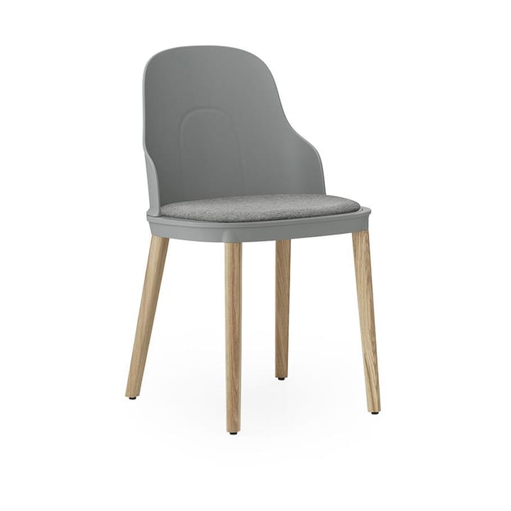 Allez chair with cushion and oak legs - Grey - Normann Copenhagen