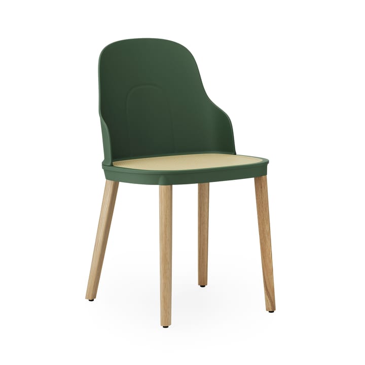 Allez moulded wicker chair - Park green-oak - Normann Copenhagen
