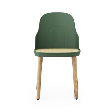 Allez moulded wicker chair - Park green-oak - Normann Copenhagen