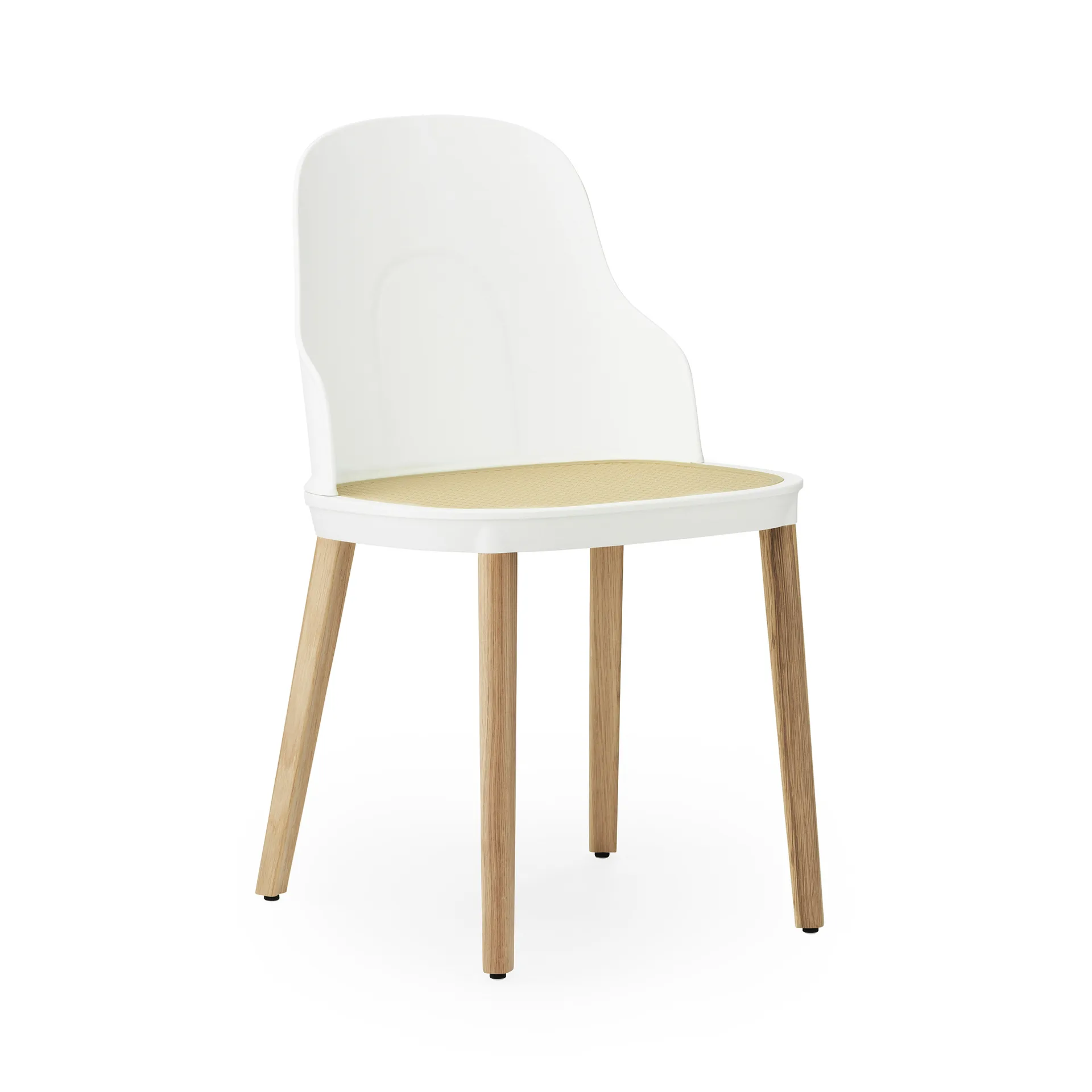 Allez moulded wicker chair, White-oak Normann Copenhagen