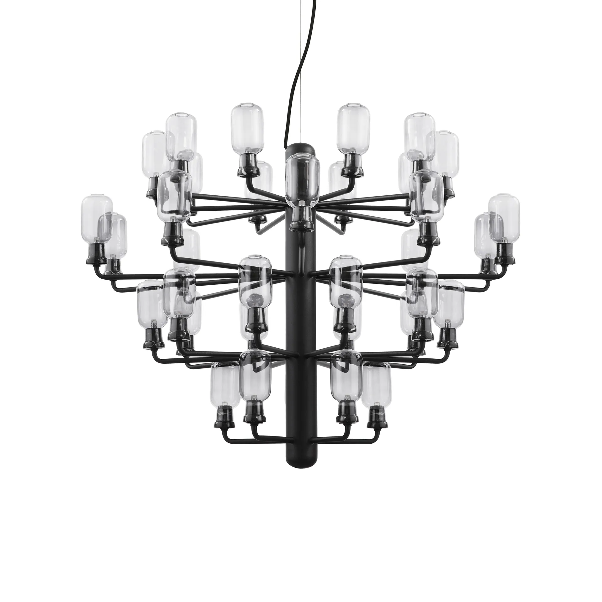 Amp Chandelier, Black, large Normann Copenhagen