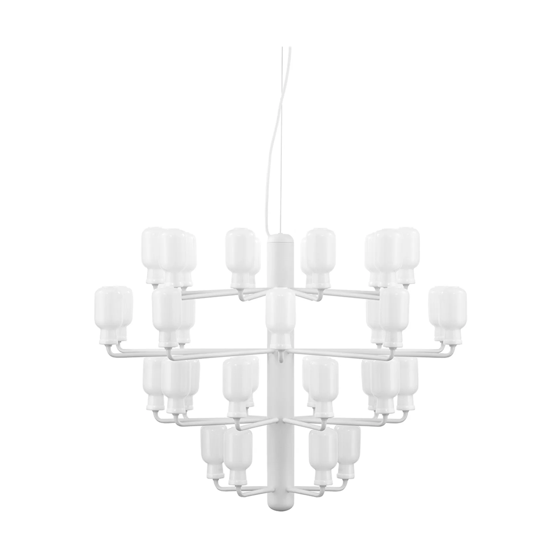 Amp Chandelier, White, large Normann Copenhagen
