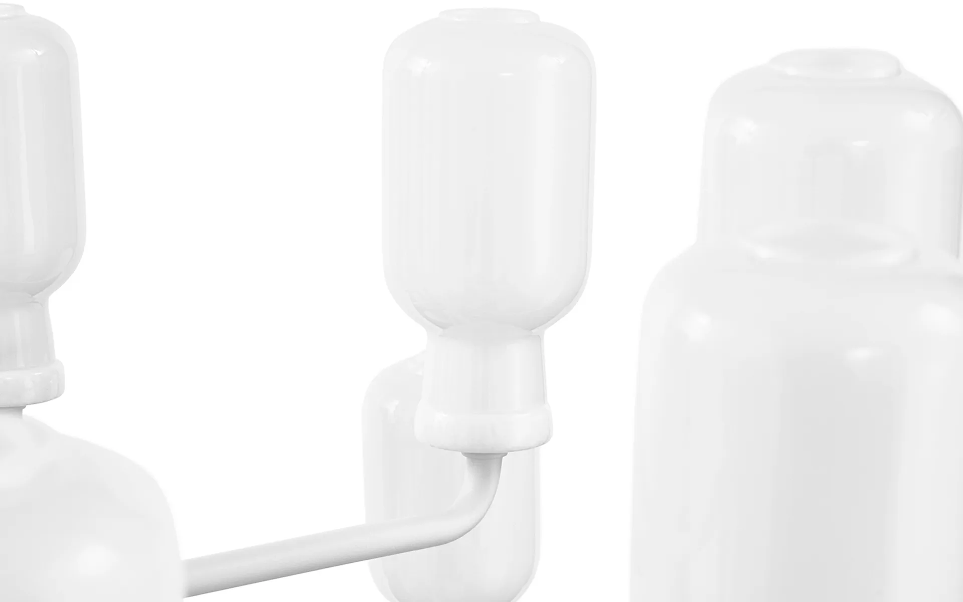 Amp Chandelier, White, large Normann Copenhagen