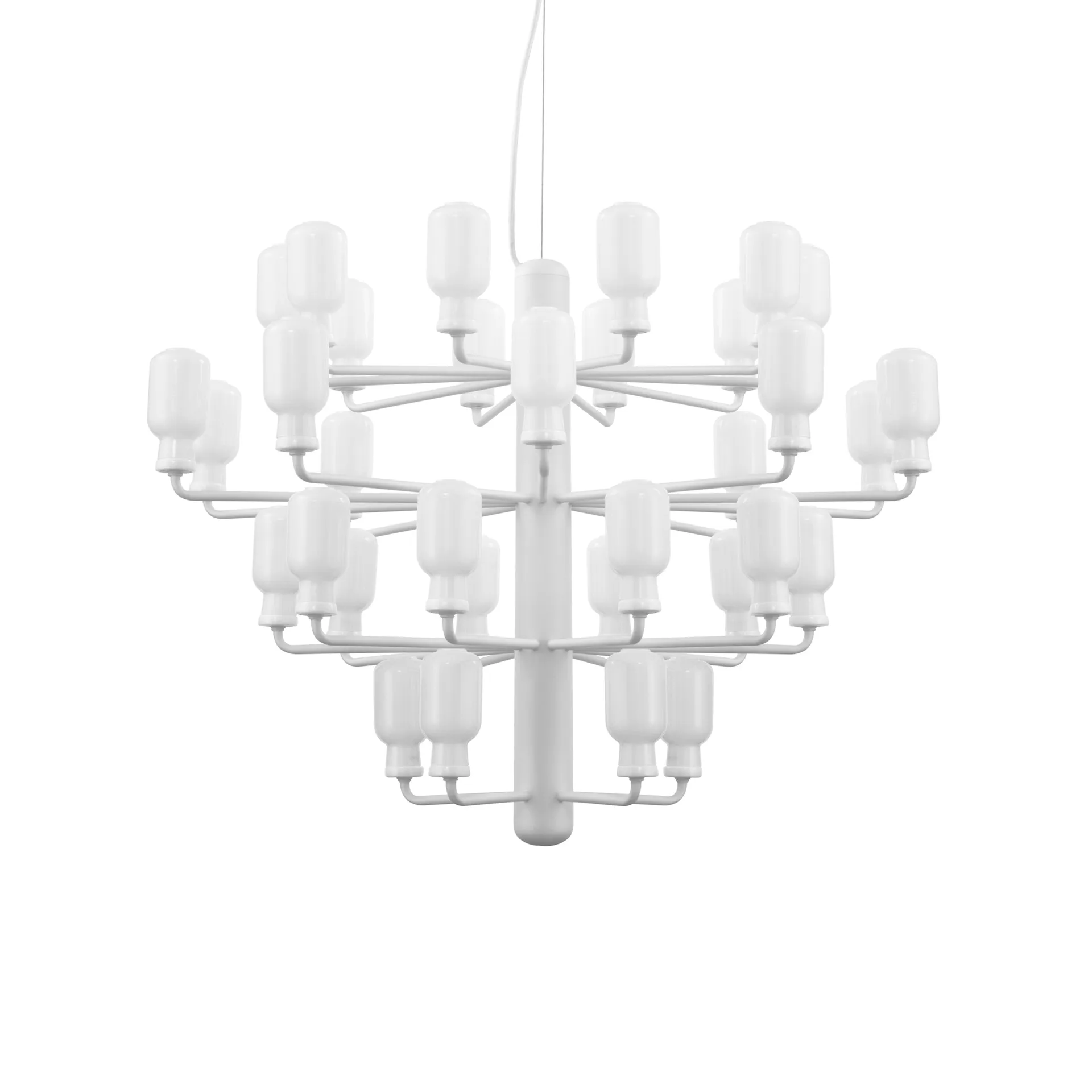 Amp Chandelier, White, large Normann Copenhagen