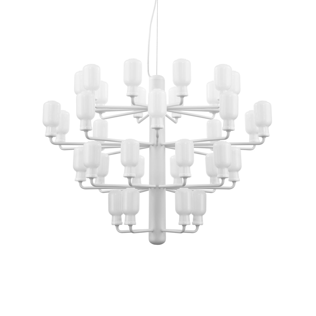 Normann Copenhagen Amp Chandelier White, large | Scandinavian Design | Pendant lamps | White