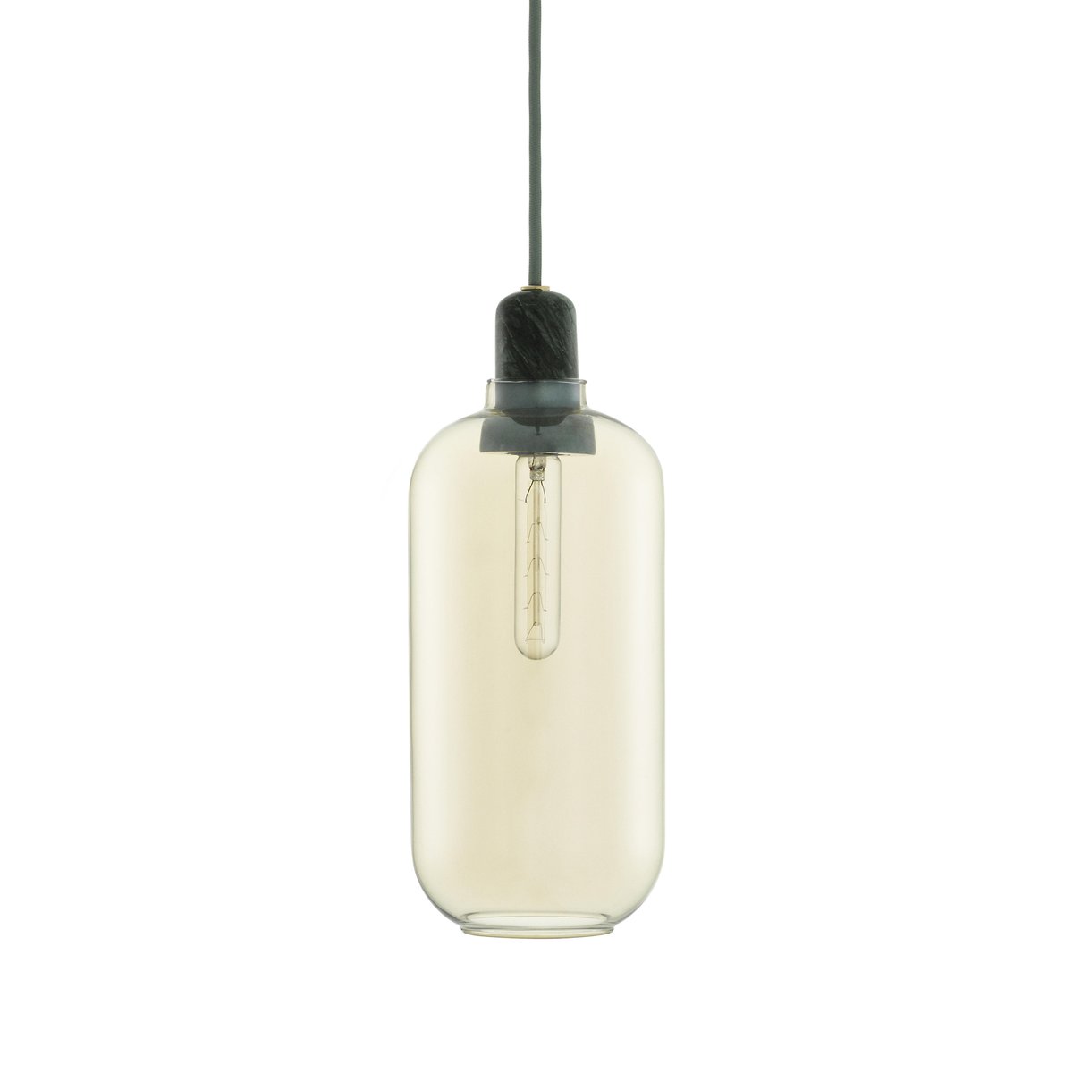 Normann Copenhagen Amp lamp large gold-green | Scandinavian Design | Pendant lamps | Green