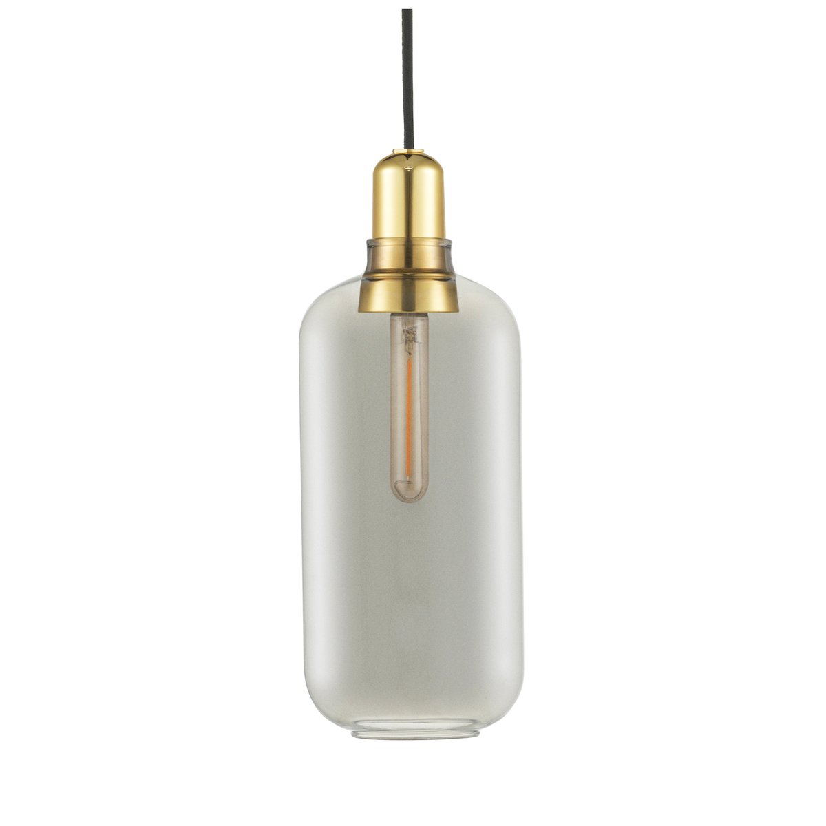 Normann Copenhagen Amp lamp large Smoke-brass | Scandinavian Design | Pendant lamps | Grey