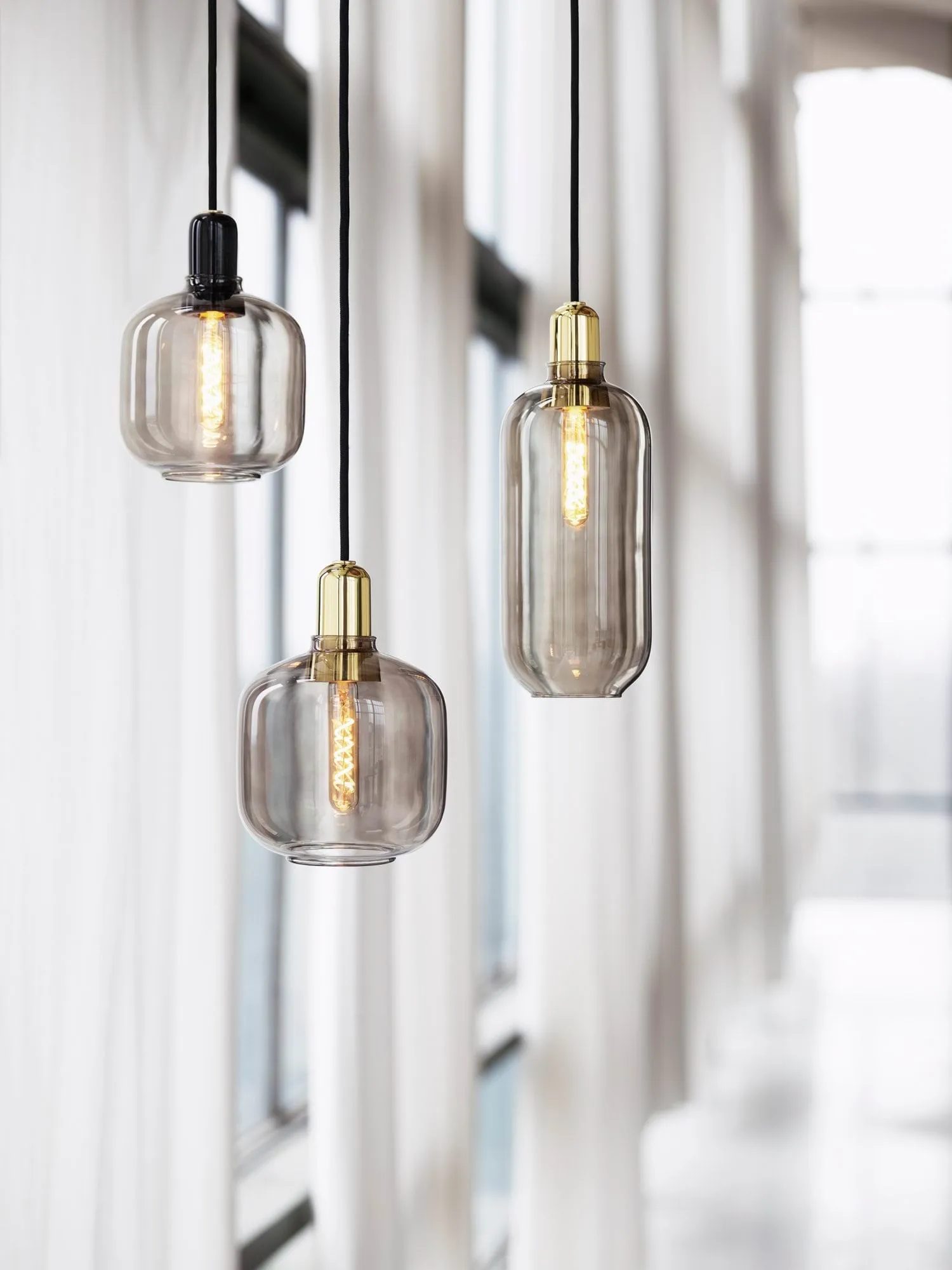 Amp lamp large, Smoke-brass Normann Copenhagen