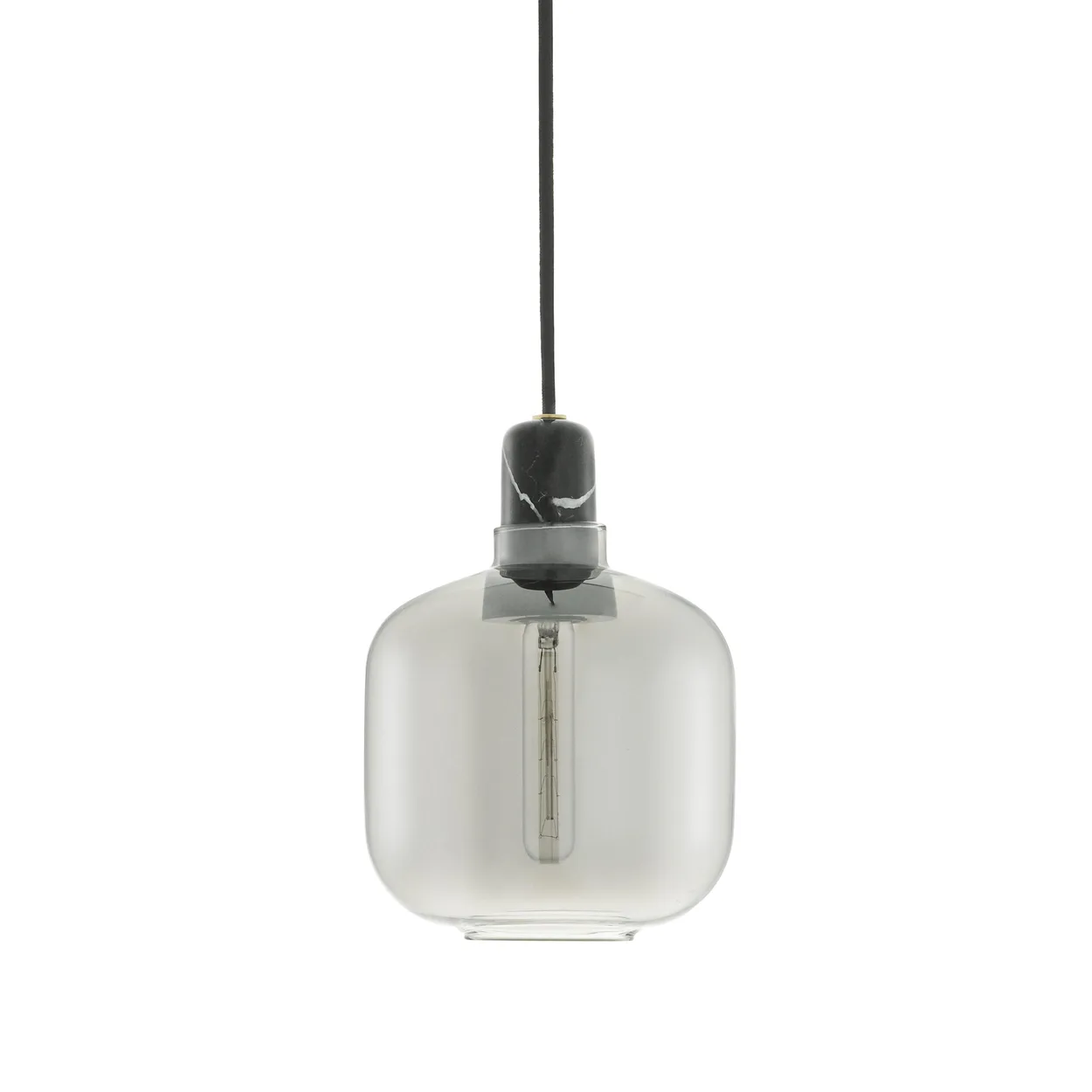 Normann Copenhagen Amp lamp small grey-black | Scandinavian Design | Pendant lamps | Grey