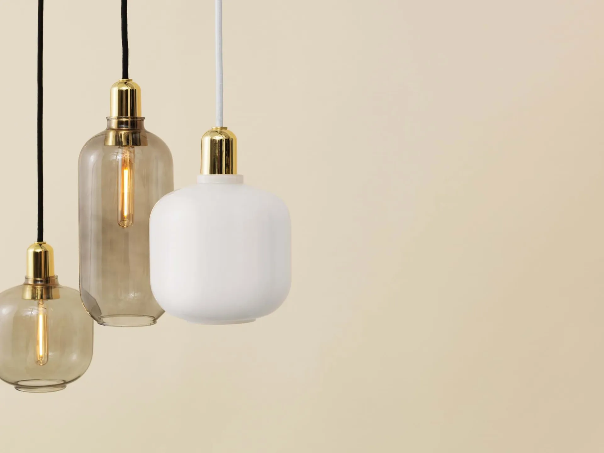 Amp lamp small, Smoke-brass Normann Copenhagen