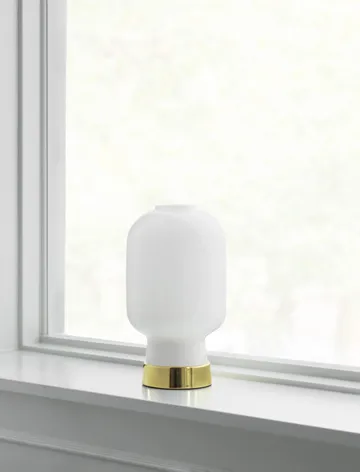 Amp table lamp - white-brass - Normann Copenhagen