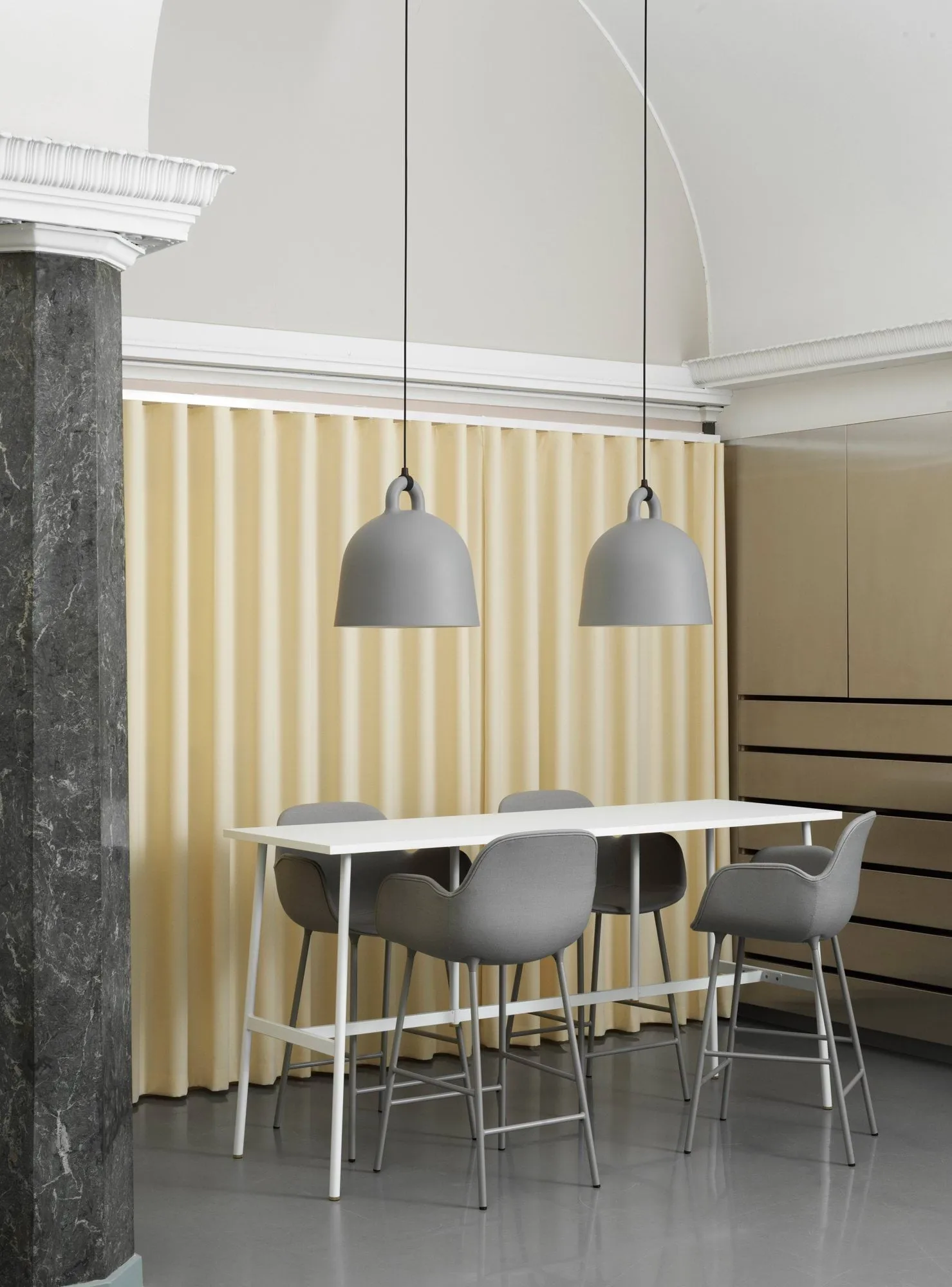 Bell lamp grey, medium Normann Copenhagen