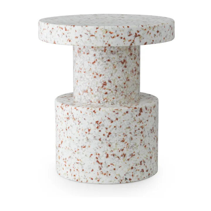 Bit round stool - White, Ø36x42 cm - Normann Copenhagen