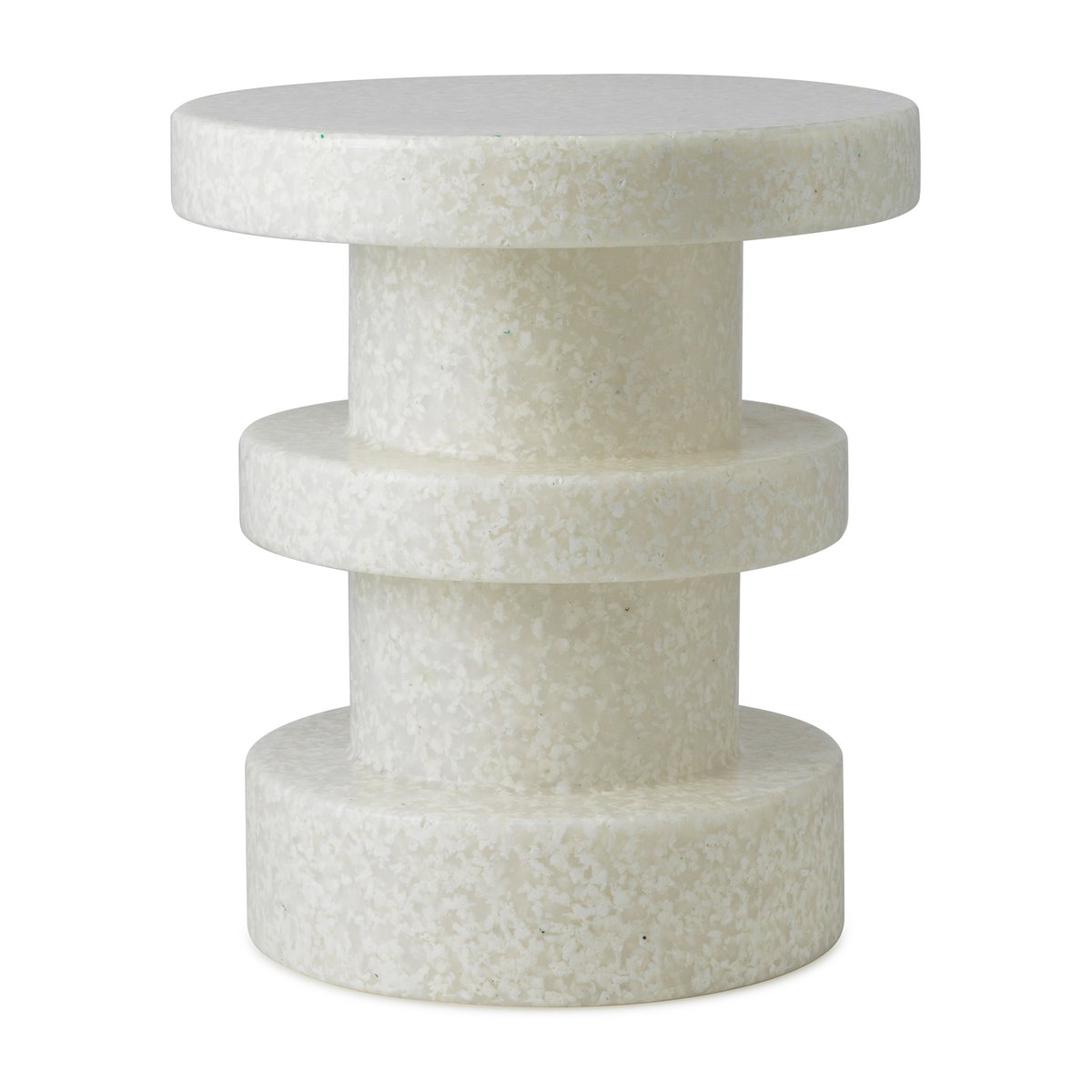 Normann Copenhagen Bit Stack stool White-white | Scandinavian Design | Stools | White