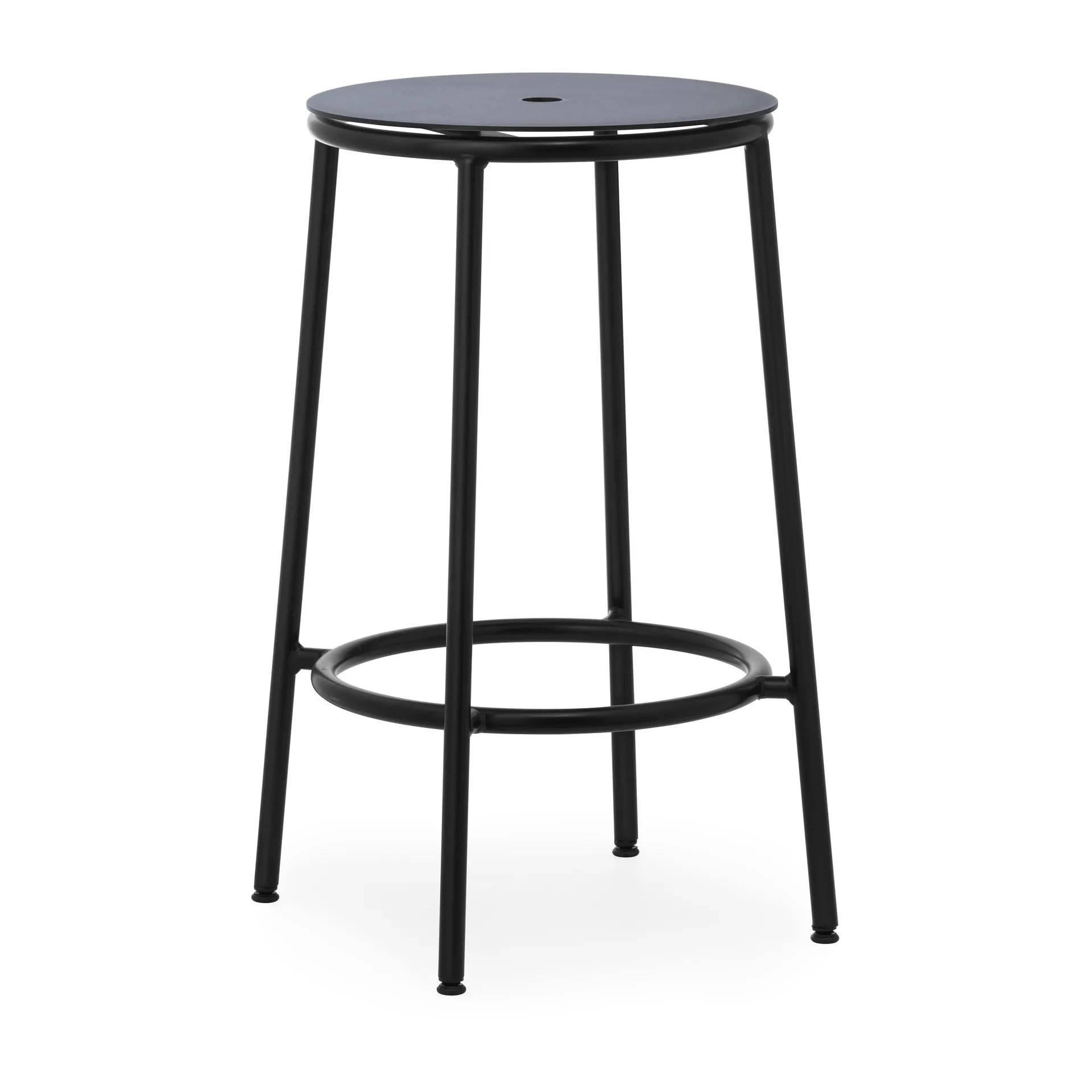 Circa barstool 65 cm, Black aluminium Normann Copenhagen