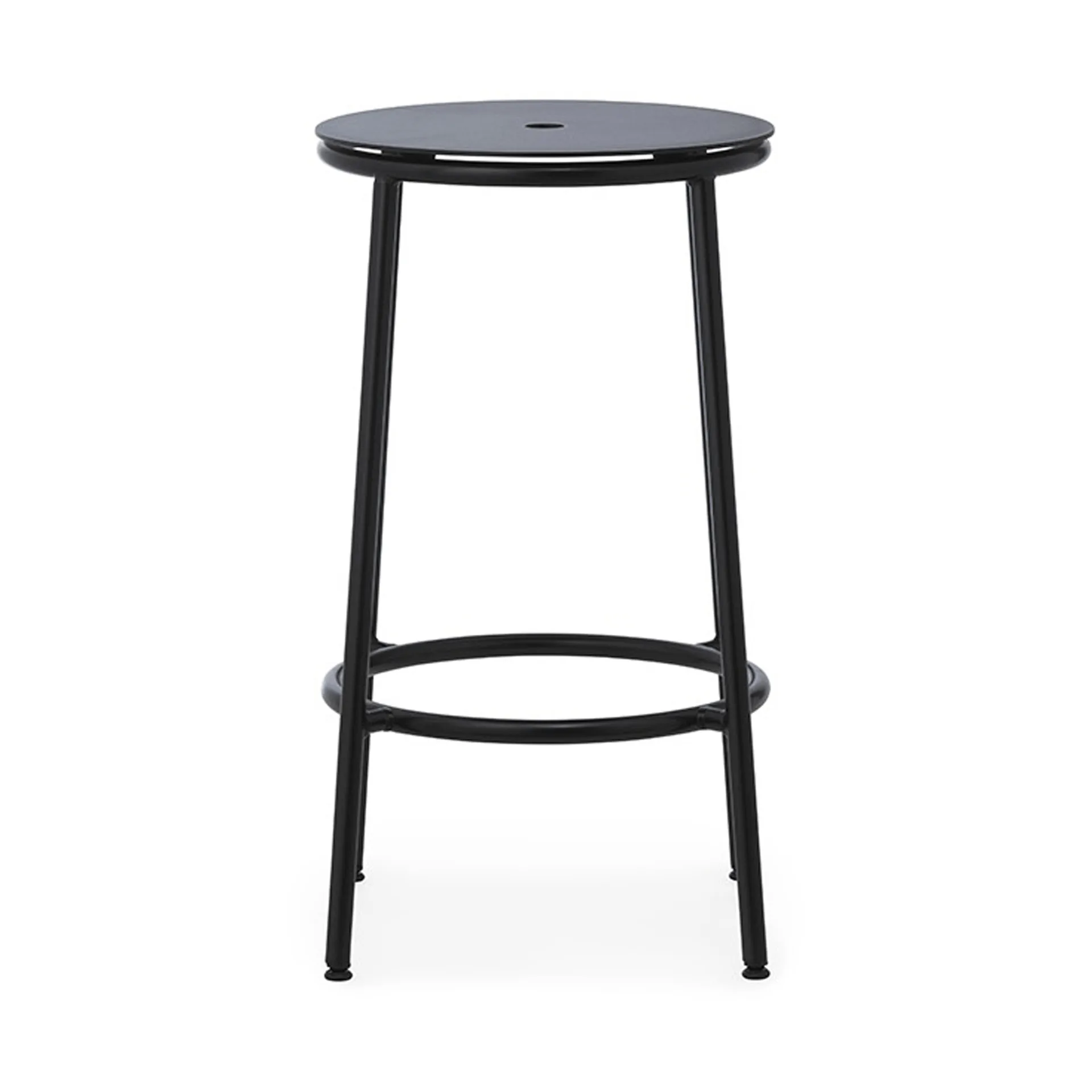 Circa barstool 65 cm, Black aluminium Normann Copenhagen