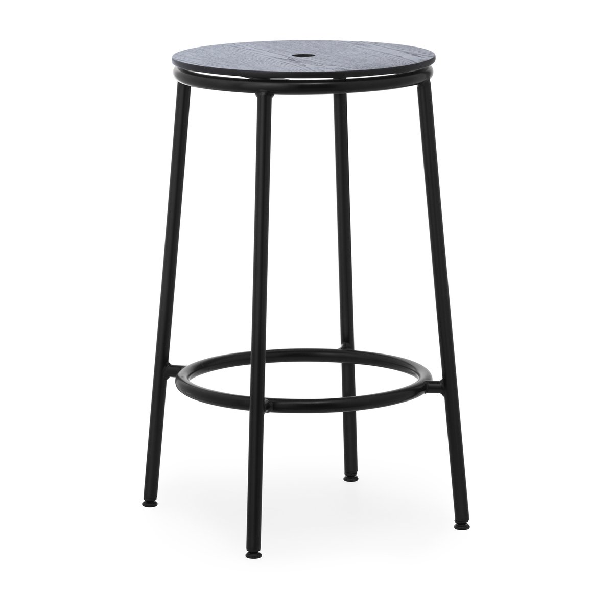 Normann Copenhagen Circa barstool 65 cm Black oak | Scandinavian Design | Bar stools | Black