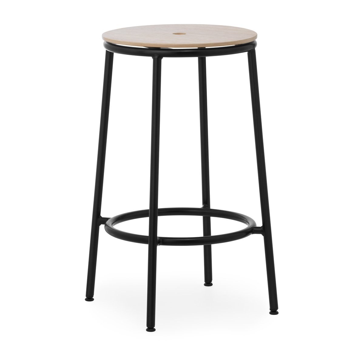 Normann Copenhagen Circa barstool 65 cm Oak | Scandinavian Design | Bar stools | Black