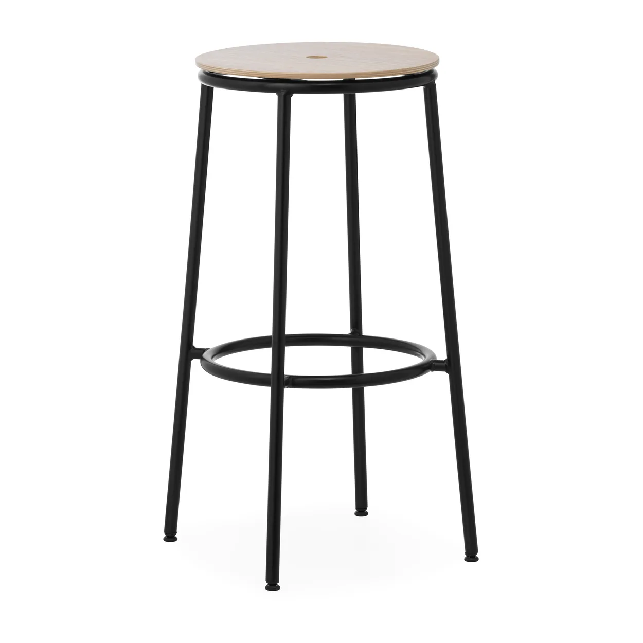 Normann Copenhagen Circa barstool 75 cm Oak | Scandinavian Design | Bar stools | Black