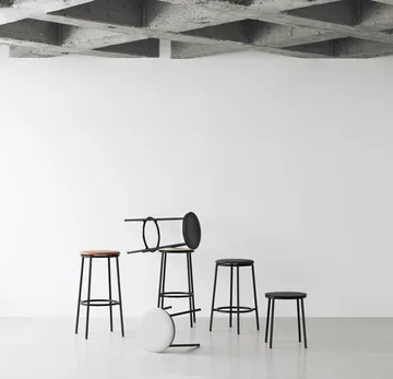 Circa stool 45 cm - Black aluminium - Normann Copenhagen