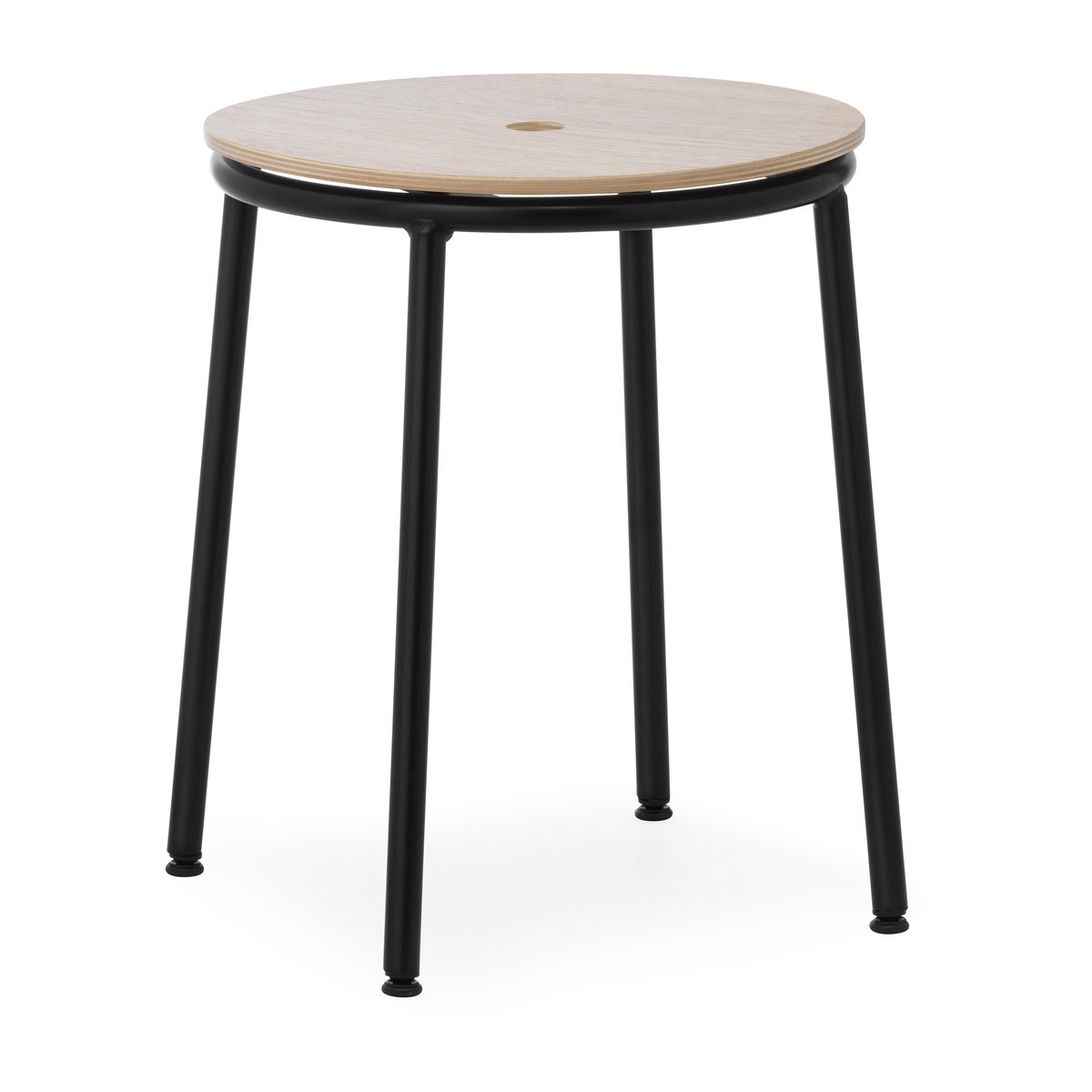 Normann Copenhagen Circa stool 45 cm Oak | Scandinavian Design | Stools | Black