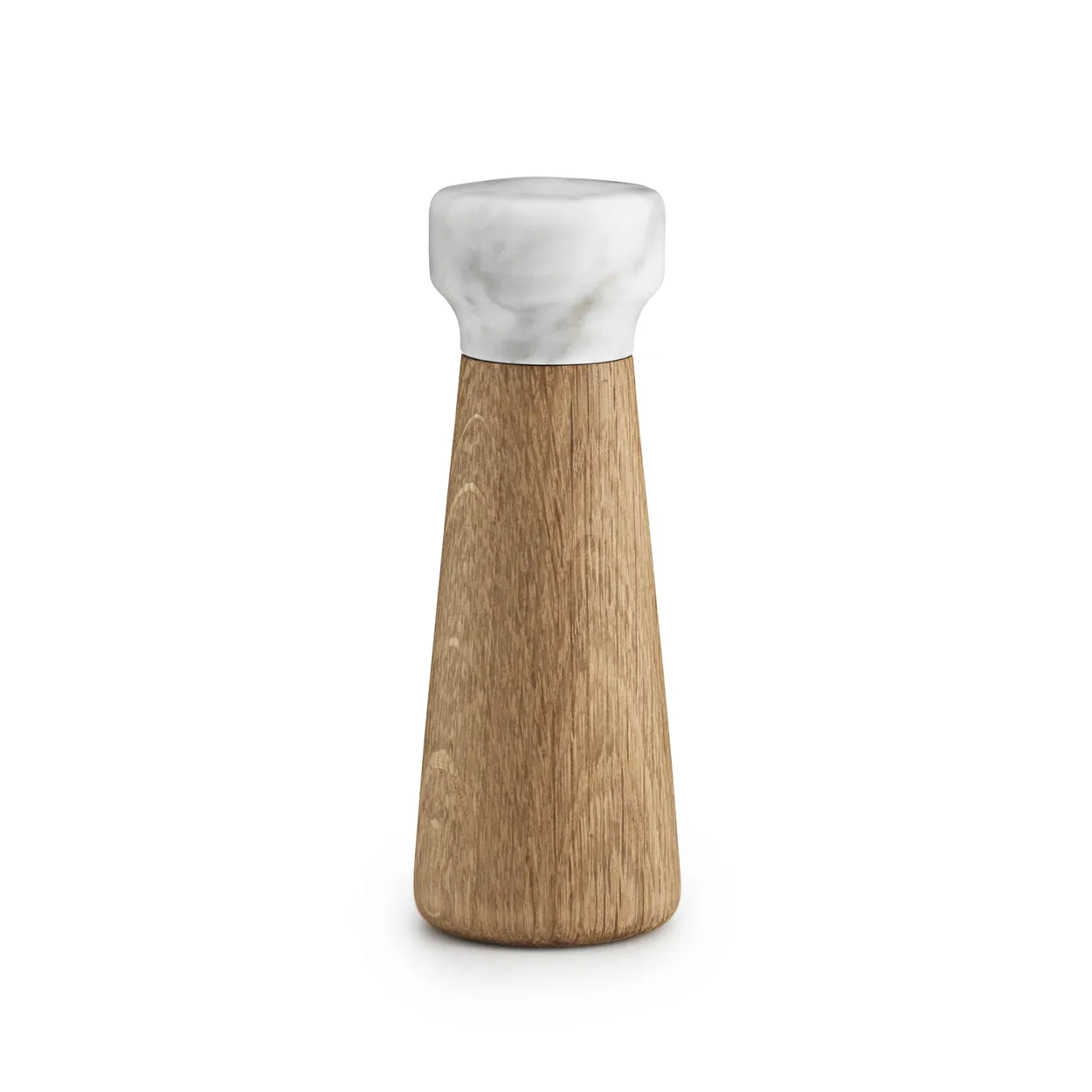Normann Copenhagen Craft salt mill oak-white marble small