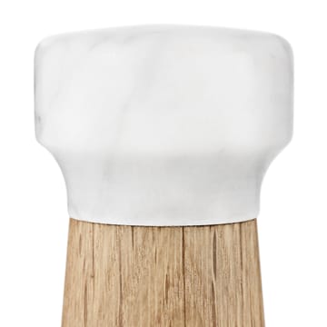 Craft salt mill oak-white marble - small - Normann Copenhagen