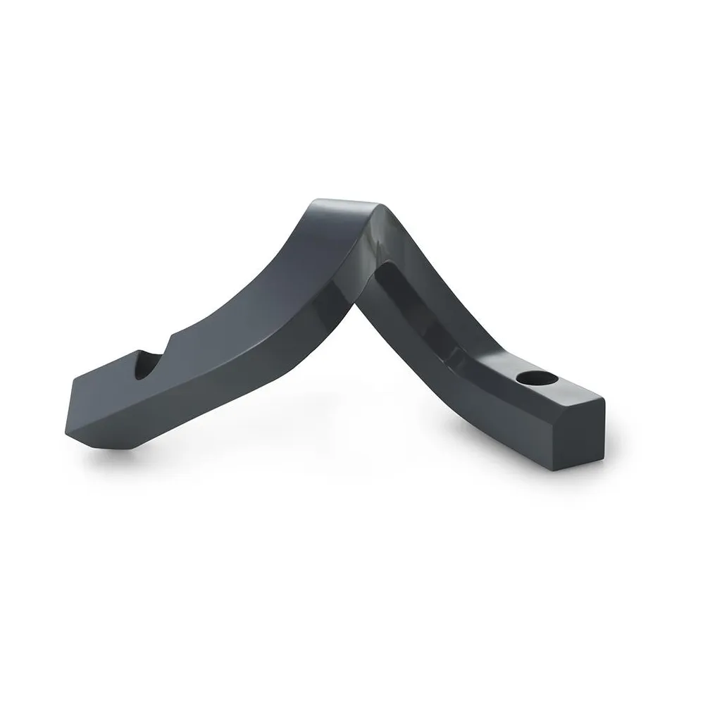Crooked candle holder 2, Grey Normann Copenhagen