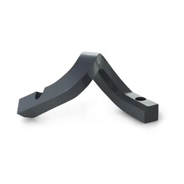 Crooked candle holder 2 - Grey - Normann Copenhagen