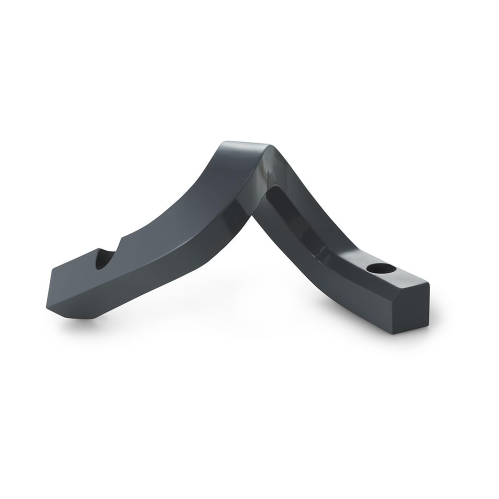 Normann Copenhagen Crooked candle holder 2 Grey | Scandinavian Design | Candle holders | Grey