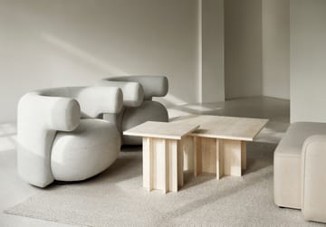 Edge small coffee table - Travertine - Normann Copenhagen