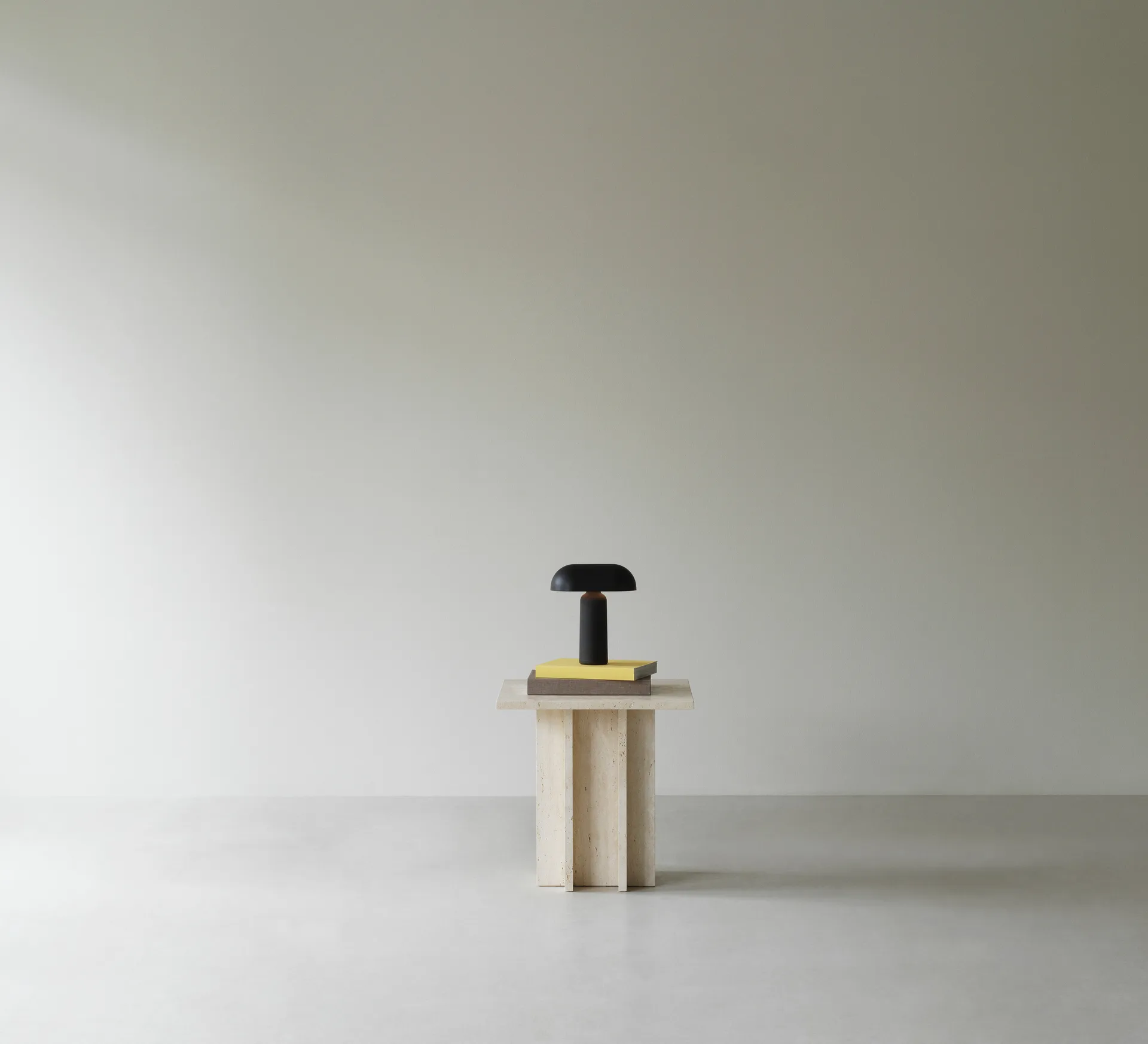 Edge small coffee table, Travertine Normann Copenhagen