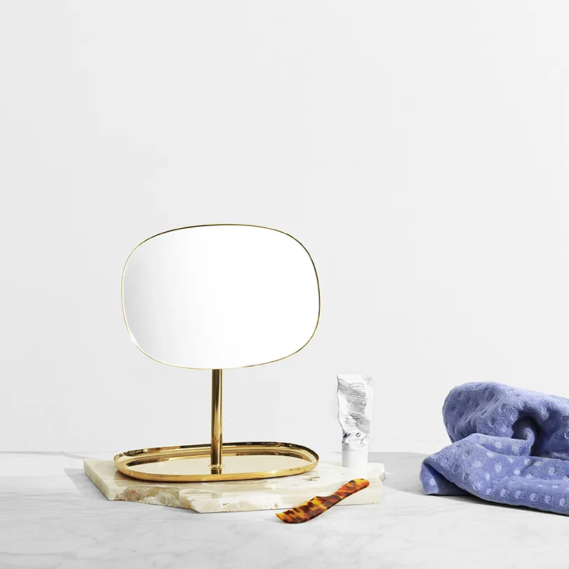 Flip mirror, Brass Normann Copenhagen
