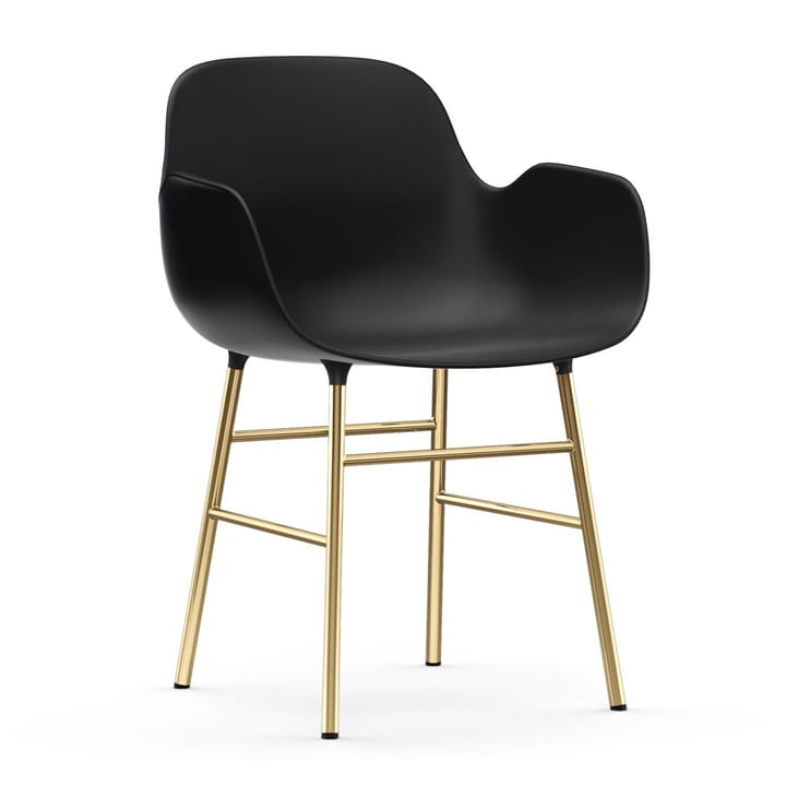 Form armchair bronze legs - Black - Normann Copenhagen