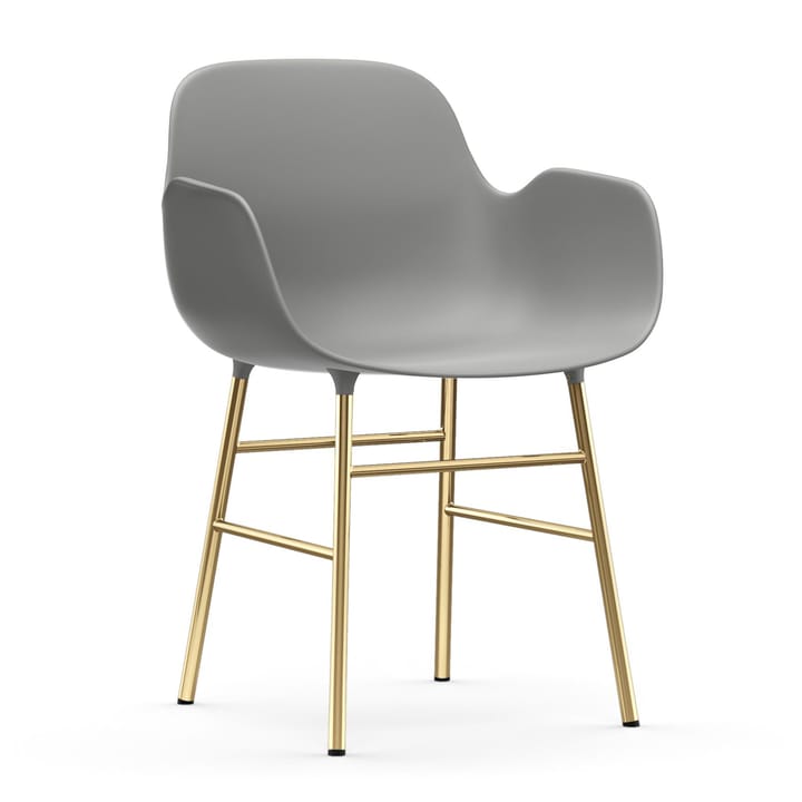 Form armchair bronze legs - Grey - Normann Copenhagen