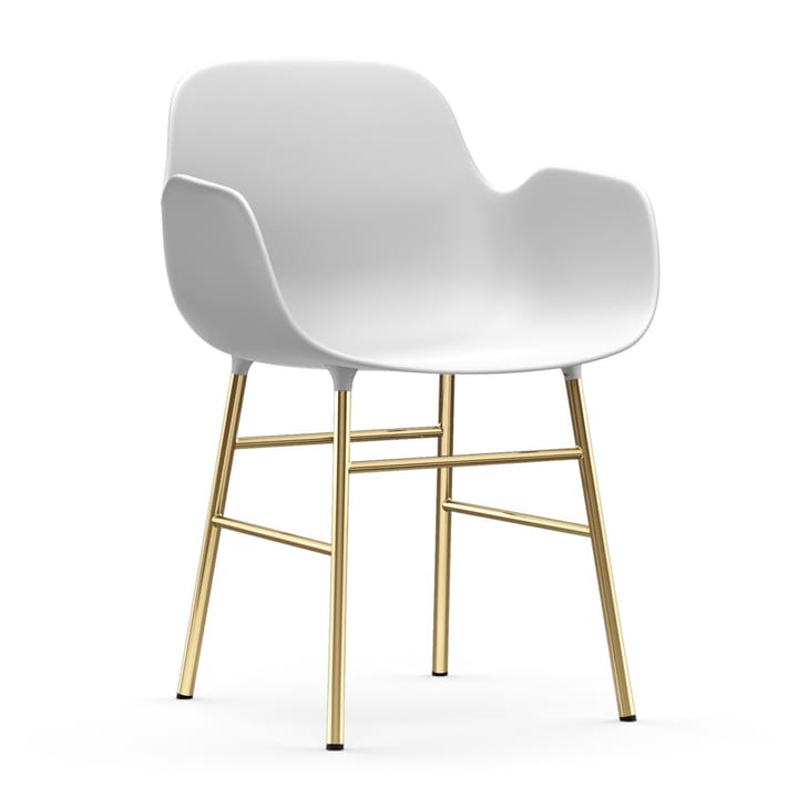 Form armchair bronze legs - White - Normann Copenhagen