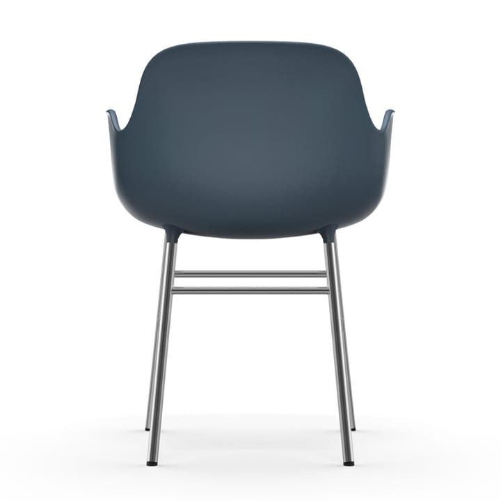 Form armchair chromed legs - Blue - Normann Copenhagen