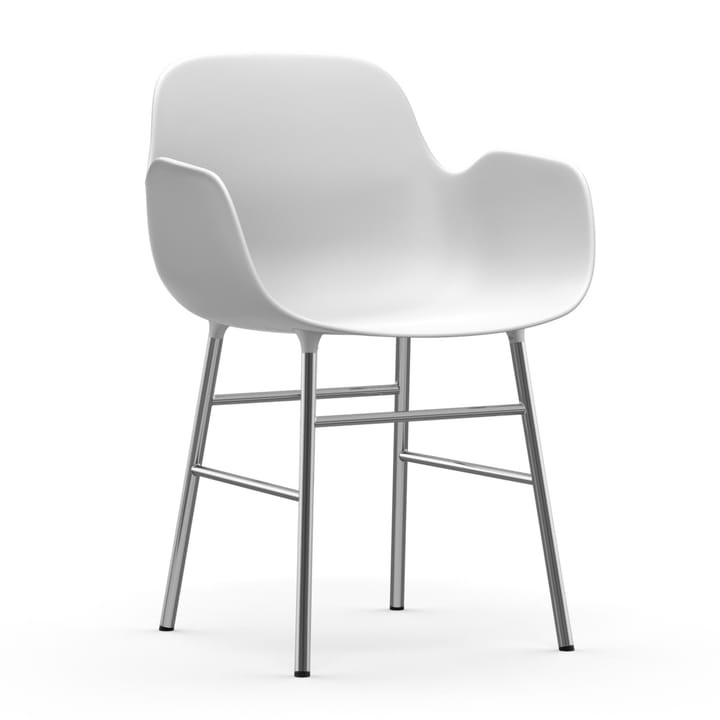 Form armchair chromed legs - White - Normann Copenhagen