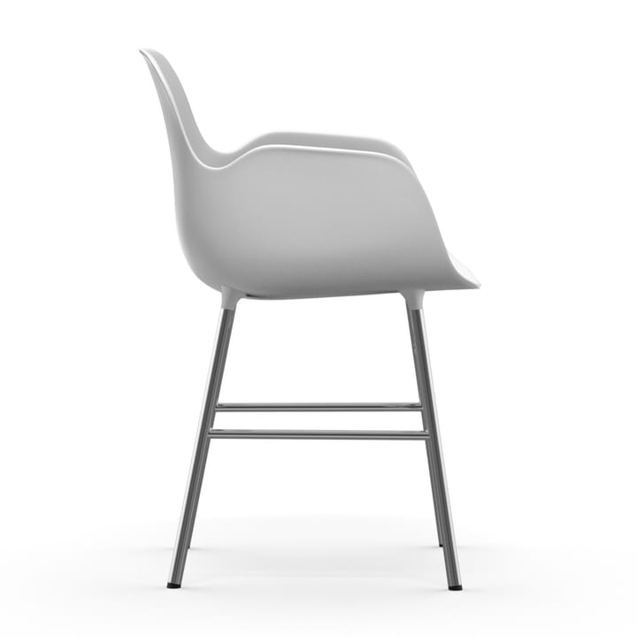 Form armchair chromed legs - White - Normann Copenhagen
