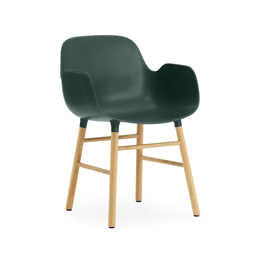 Normann Copenhagen Form armchair Green, oak legs | Scandinavian Design | Chairs | Green