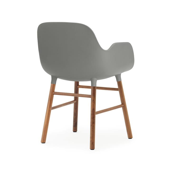 Form armchair - Grey, walnut legs - Normann Copenhagen