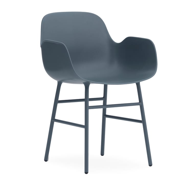 Form armchair metal legs - Blue - Normann Copenhagen